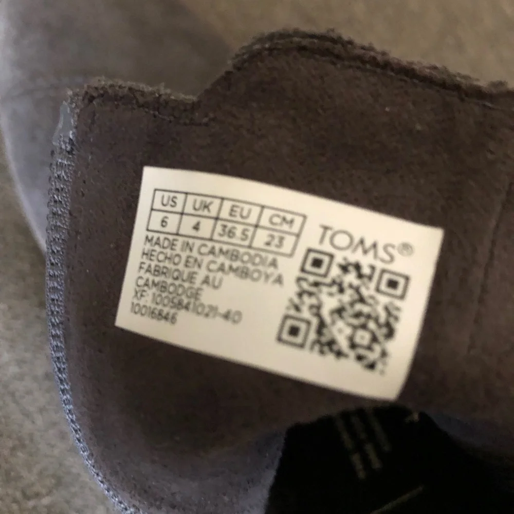 Toms Charcoal Suede Ankle Booties - Picture 3 of 4